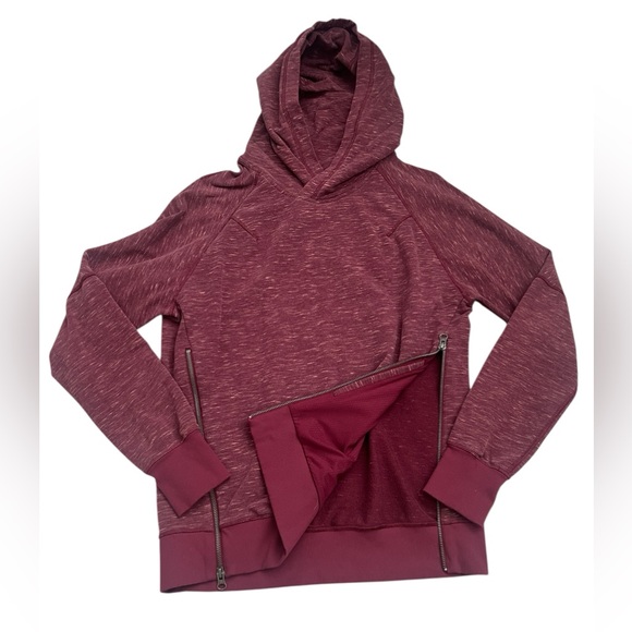 Lululemon Om & Roam Heathered Rust Berry Pullover Hoodie - Size 6 - Picture 2 of 8